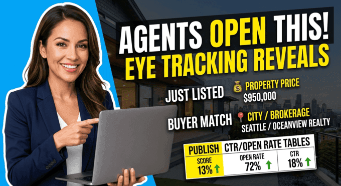 What Makes Agents Open Listing Emails? Eye Tracking the Real Estate Inbox